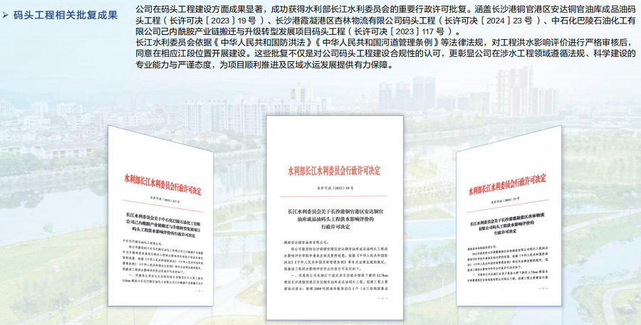 码头工程相关批复成果